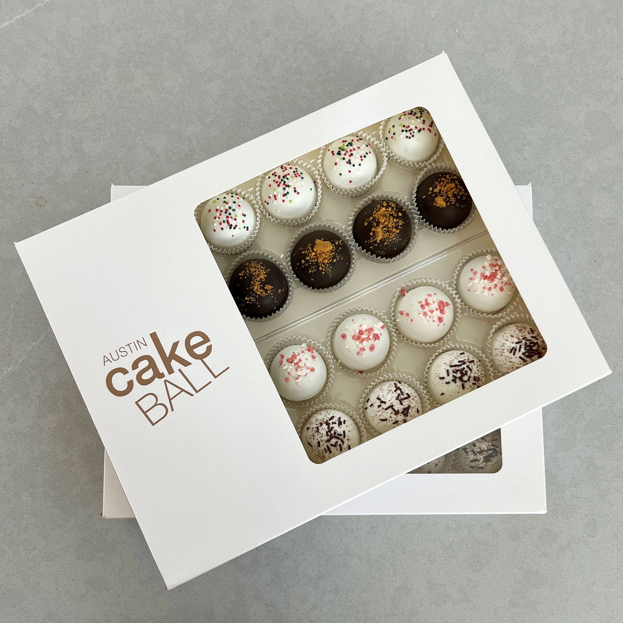 Austin Cake Ball, Holiday Catering Assortment, 48 Cake Balls
