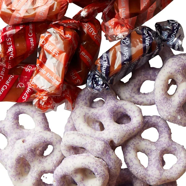 Mrs. Prindables Fall Harvest Box, Caramel Apple & Confection Gift Box, 4.5 lbs total