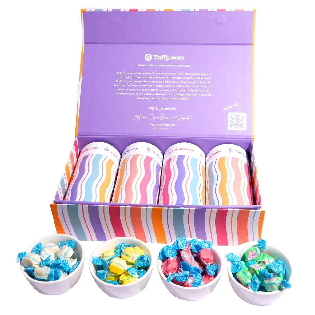 G.O.A.T. FOODS Taffy.com Assortment, 4-Pack, 48 oz. Total