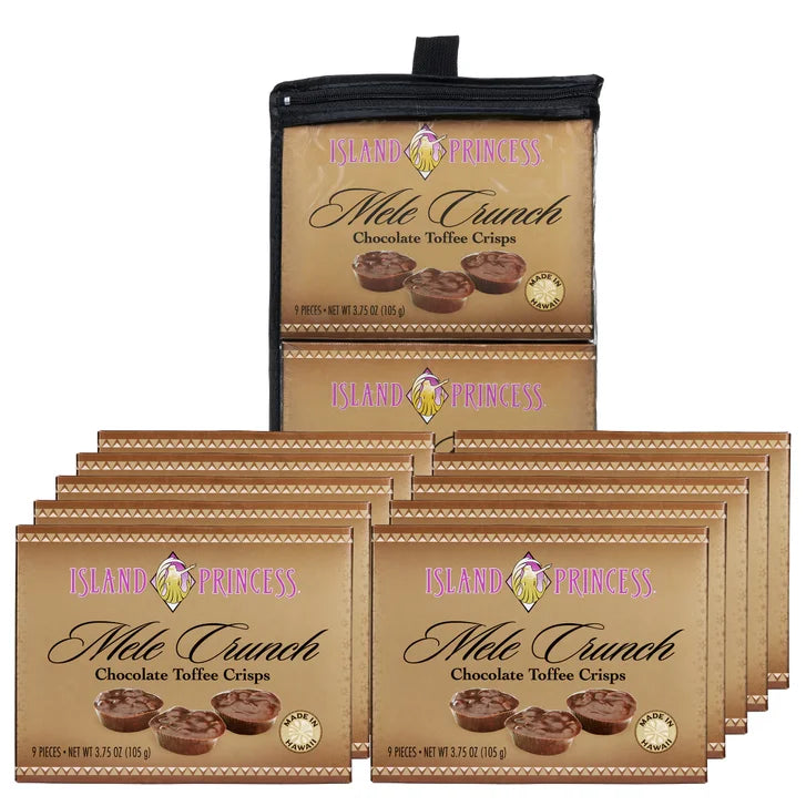 Island Princess Mele Crunch Chocolate Toffee Crisps, 12-pack, 45 oz. Total