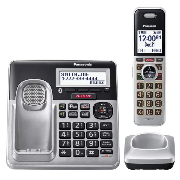 Panasonic KX-TG994 DECT 6.0 Bluetooth 4-Handset Phone Bundle