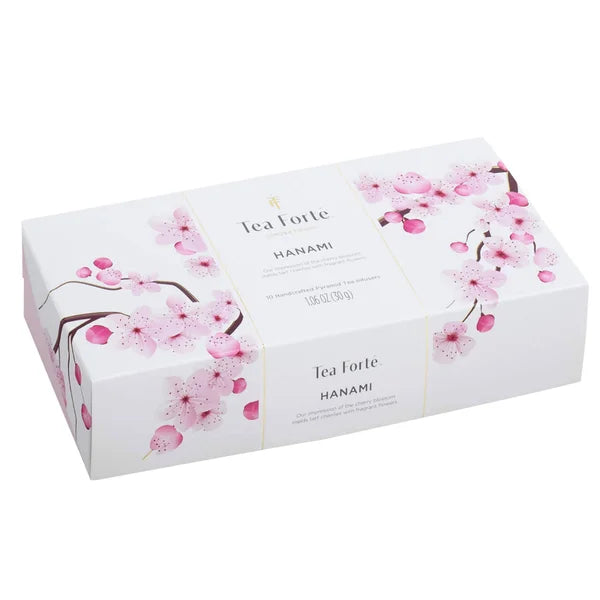 Tea Forte Jardin and Hanami Variety Tea Set With 2 Café Cups and 2 Tea Trays