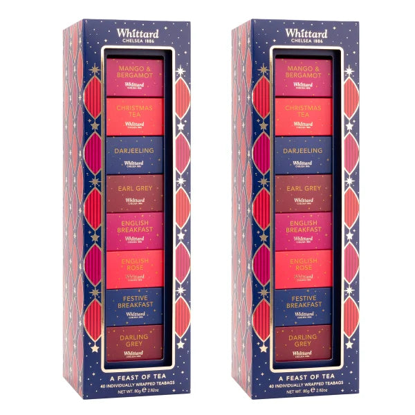 Whittard Feast of Tea, 2 Pack, 5.6 oz. Total