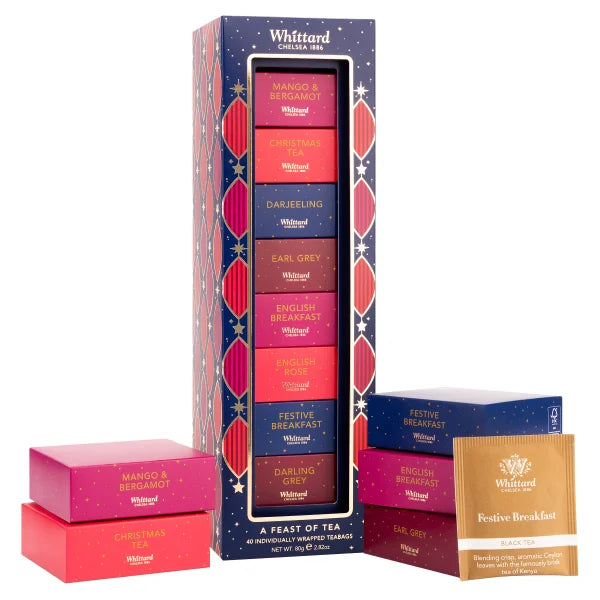 Whittard Feast of Tea, 2 Pack, 5.6 oz. Total