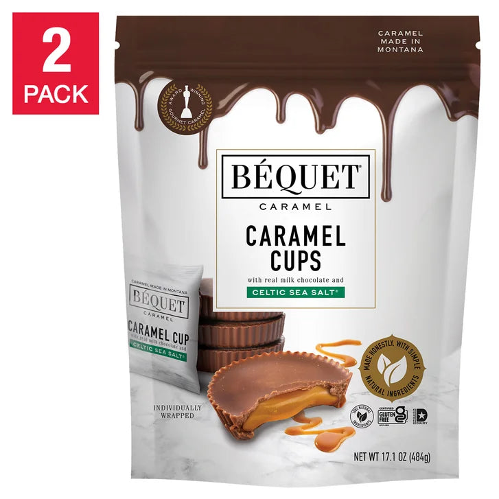 Béquet Chocolate Caramel Cups 17.1 oz., 2-pack