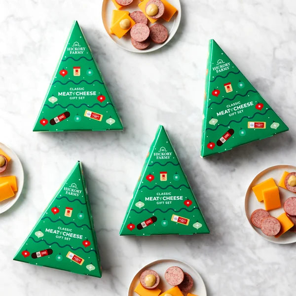 Hickory Farms Classic Meat and Cheese Gift Set, 4 Pack, 1.81 lbs Total,