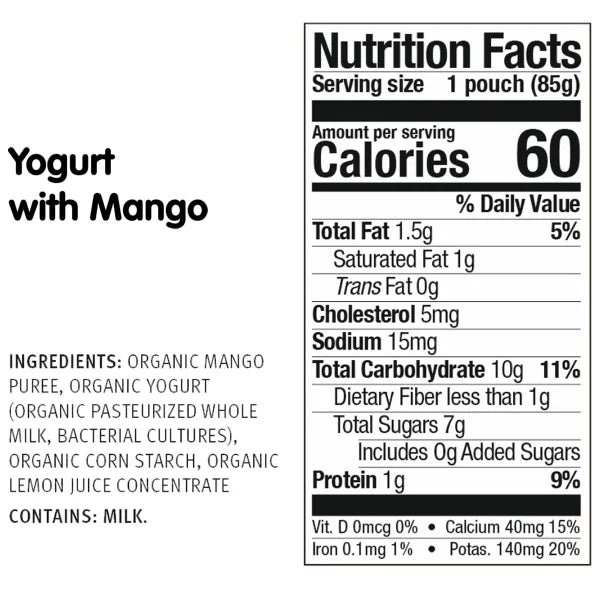 Holle Organic Baby Food, Yogurt Pouch Variety Pack,  40 Total Packs, 120 oz. Total