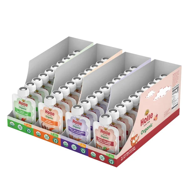 Holle Organic Baby Food, Yogurt Pouch Variety Pack,  40 Total Packs, 120 oz. Total