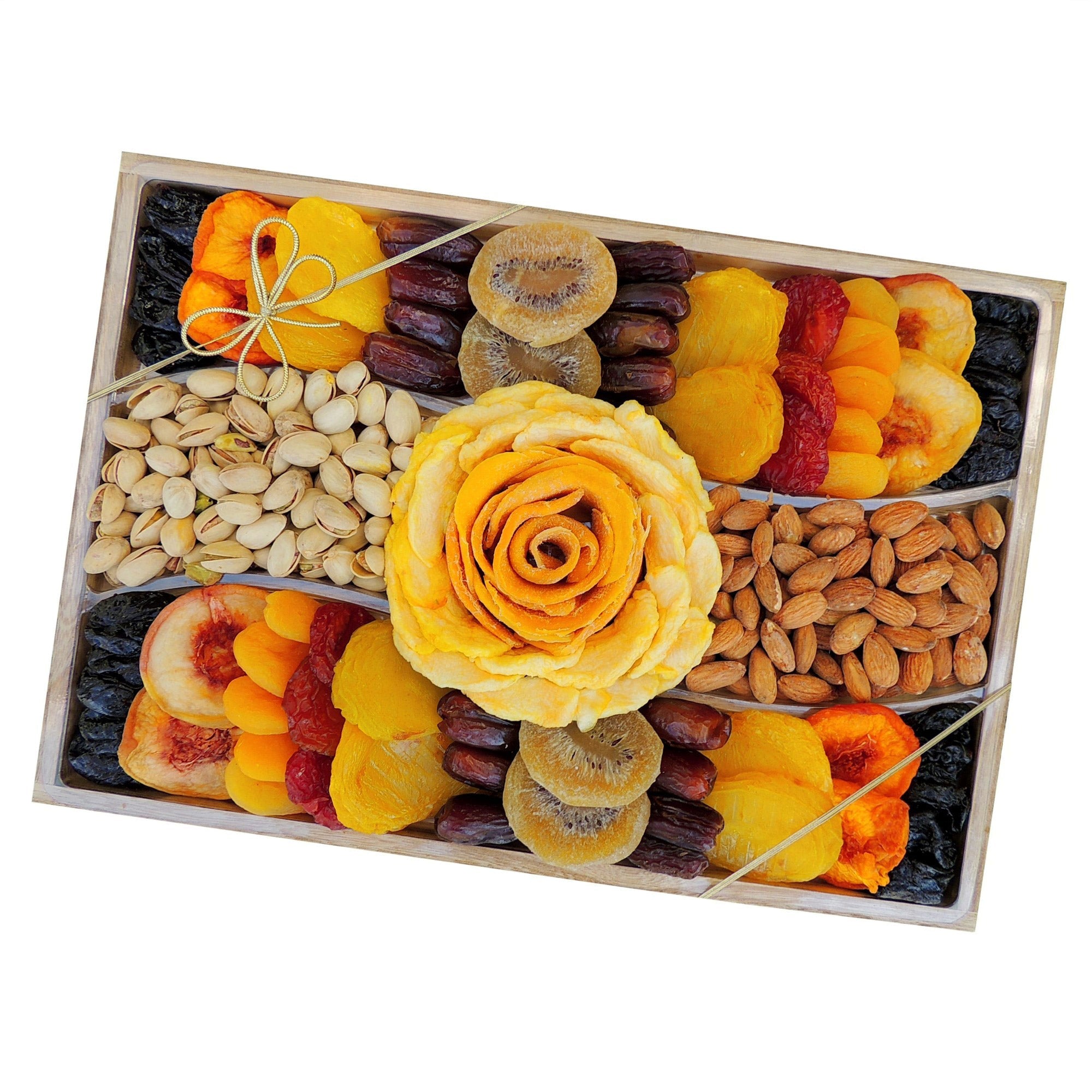 Vacaville Fruit Company Dried Fruit & Nut Wood Gift Tray, 40 oz