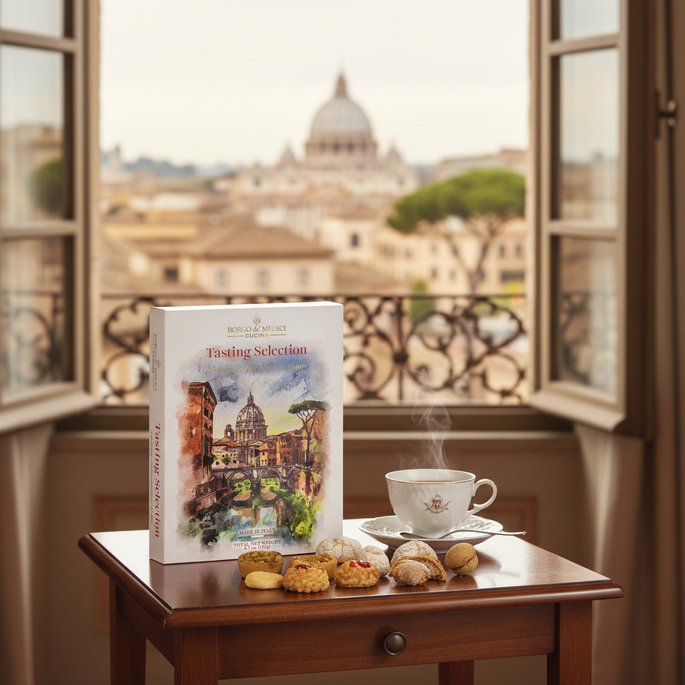 Borgo de’ Medici Advent Calendar - Roma, Venezia & Capri 3 Pack Bundle, 36 Total Cookies