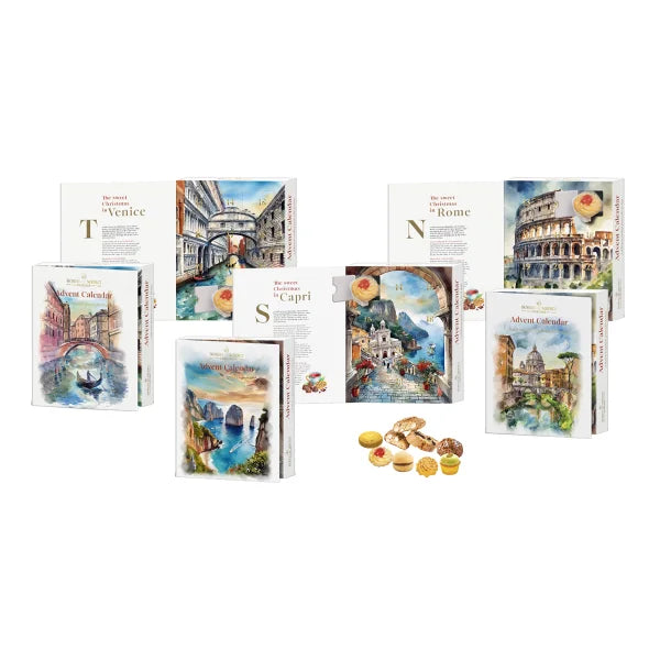 Borgo de’ Medici Tasting Collection - Roma, Venezia & Capri 3 Pack Bundle, 36 Total Cookies
