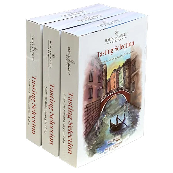 Borgo de’ Medici Tasting Collection - Roma, Venezia & Capri 3 Pack Bundle, 36 Total Cookies