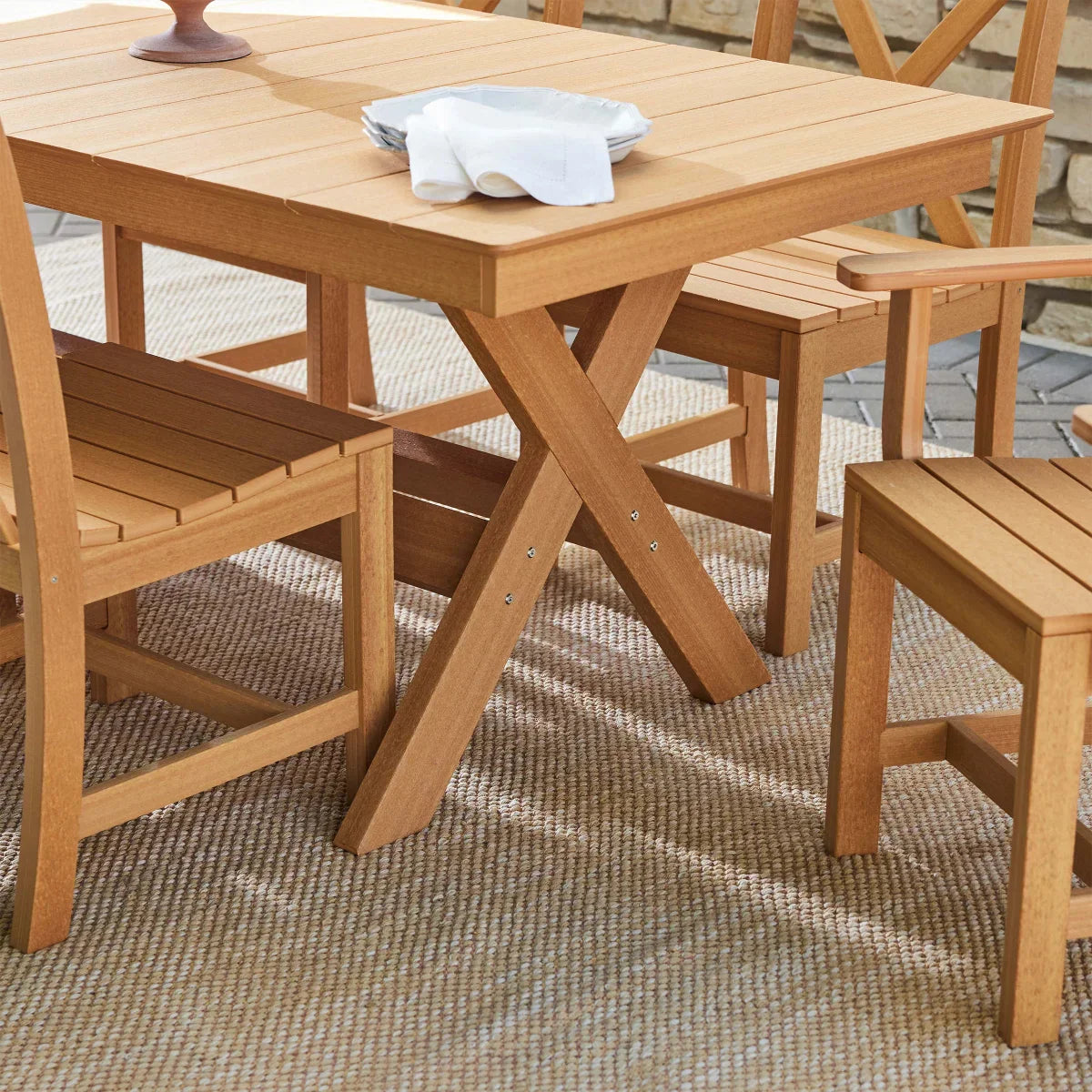 Leisure Line 7-piece Outdoor Dining Set by Tangent