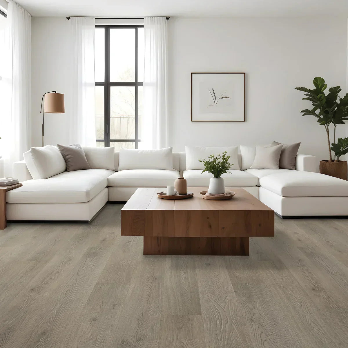 Mohawk Home 10MM Thick 7.5in X 47.2in 22 MIL e* Waterproof Hybrid Resilient Plank Flooring (17.18 sq ft/ctn)