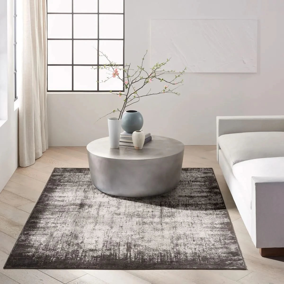 Calvin Klein Luminosity Charcoal Area Rug, 5' 3" x 7' 3"