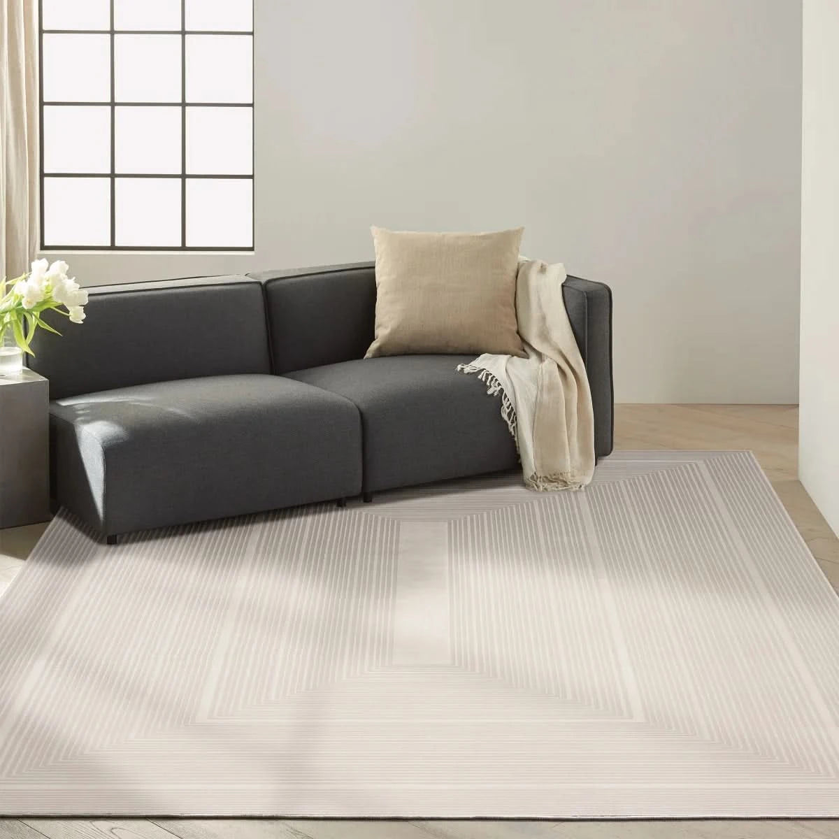 Calvin Klein Luminosity Ivory Area Rug, 7' 10" x 9' 10"