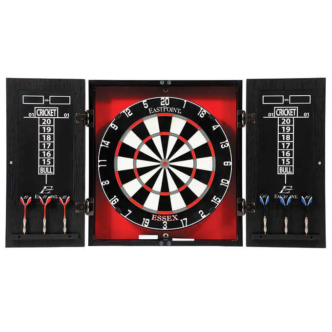 Essex Bristle Dartboard and Cabinet Set
