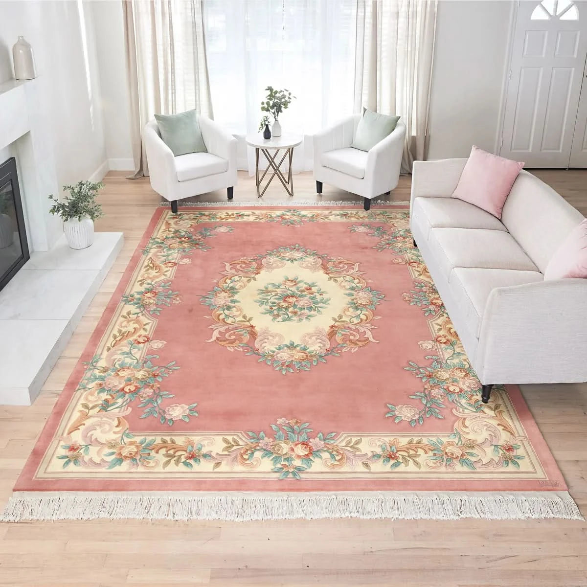 Pagoda Hand Knotted Rug Collection, Marseille Mauve