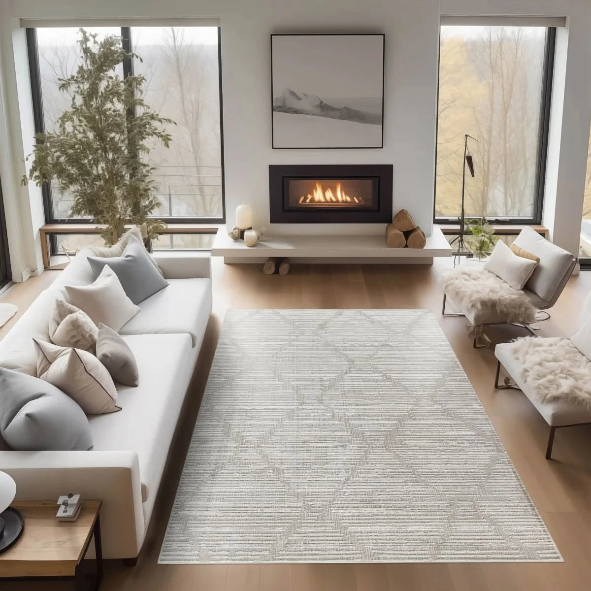 Rug & Co. Steinway Rego Geo Area Rug