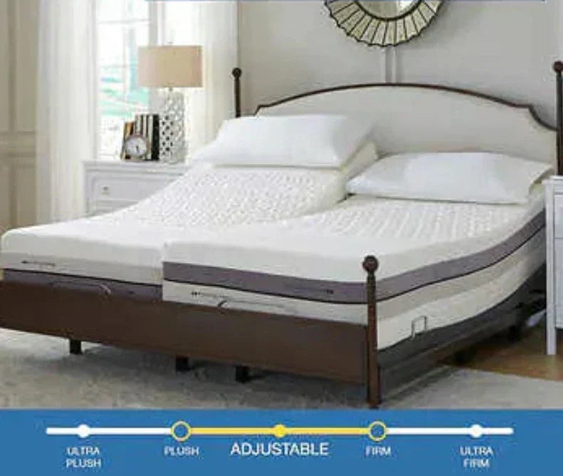 13" iFlip Napa Memory Foam and Latex Mattress with Adjustable Power Base