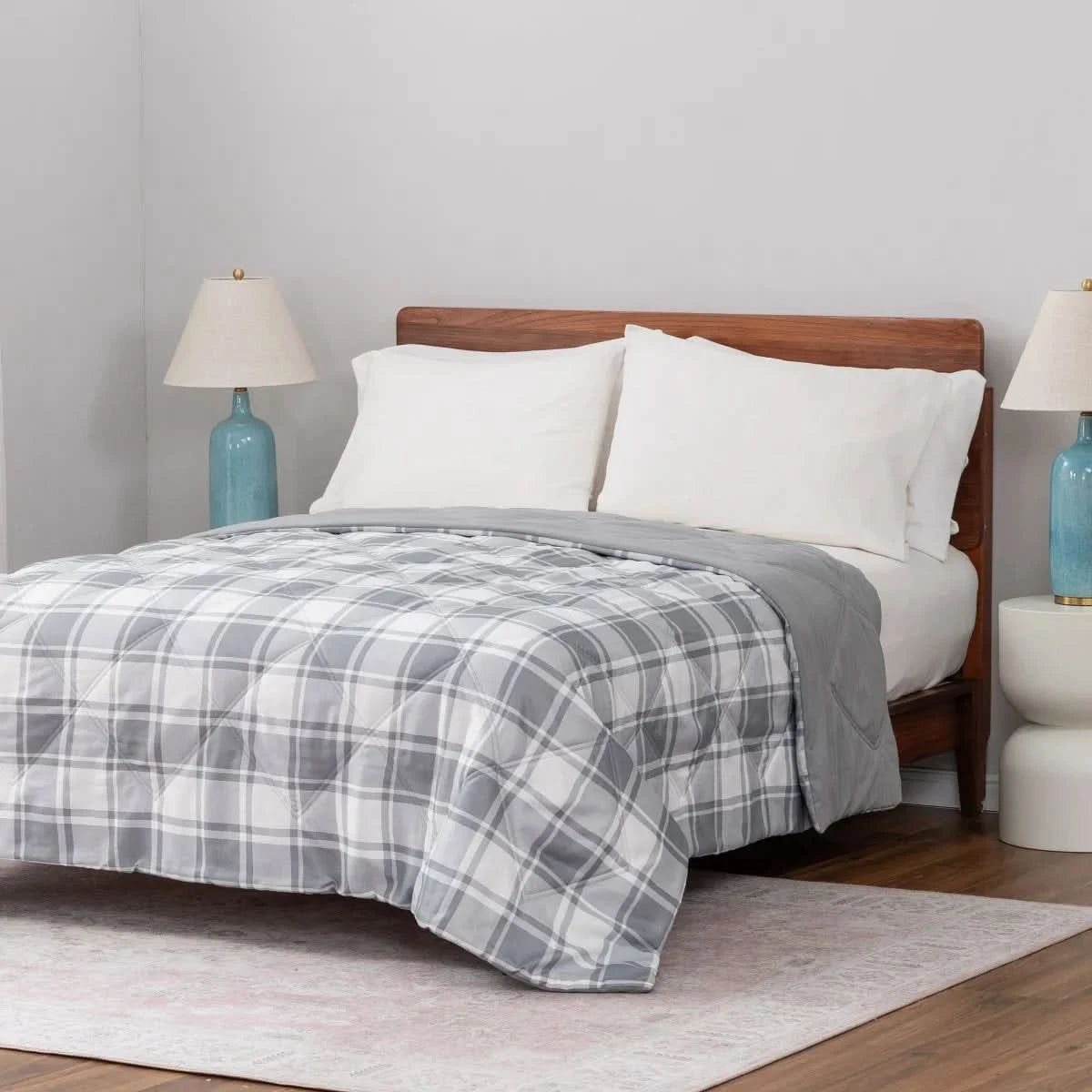 Herringbone Microfiber Down Alternative Blanket