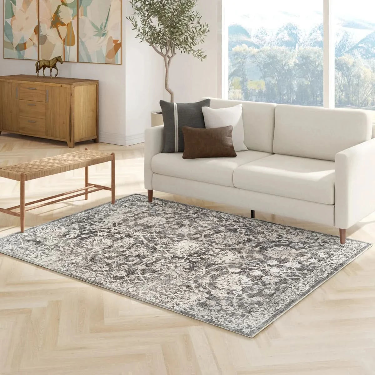 Prima Area Rug Collection, Burton Gray