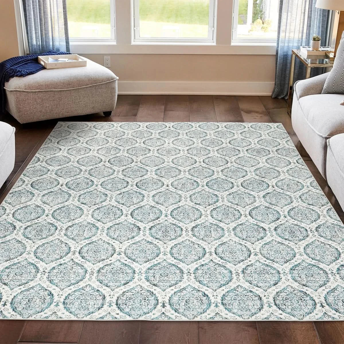 Wyatt & Ash Washable Indoor Area Rug, Alisha 9' x 12'