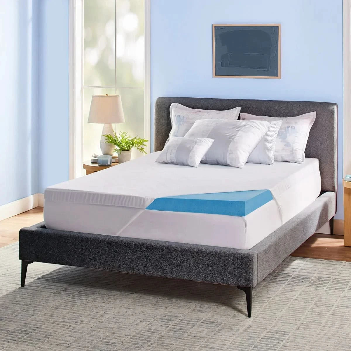 Novaform Soothing Cool Plus Gel Memory Foam Mattress Topper