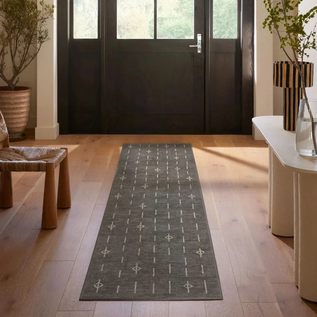 Ruggable Flatwoven Washable Alina Runner Rug, 2' 6" x 7'