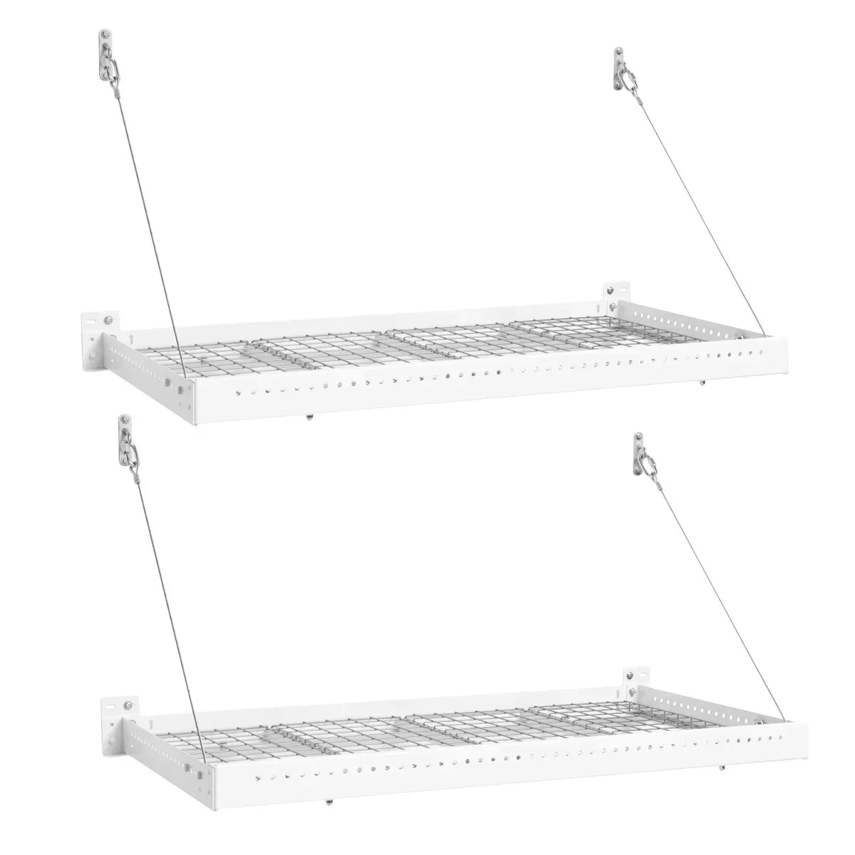 NewAge Products Pro Series 2 ft. x 4 ft. Wall Mounted Steel Shelf, 2-pack