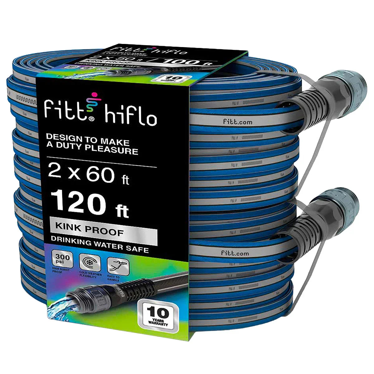 FITT HiFlo 60ft Hose 2-pack