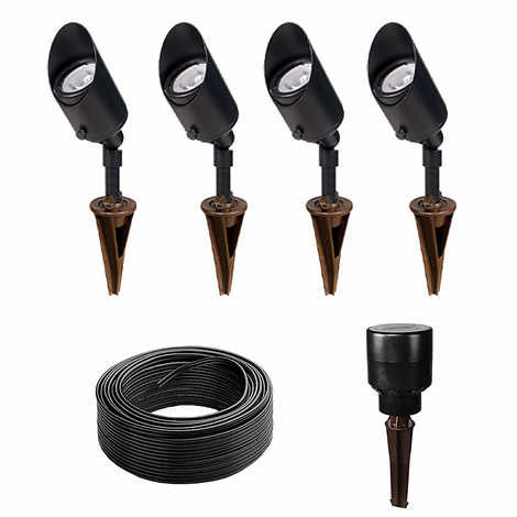 VOLT Low Voltage LED Outdoor Spotlight 4-pack Expansion Kit