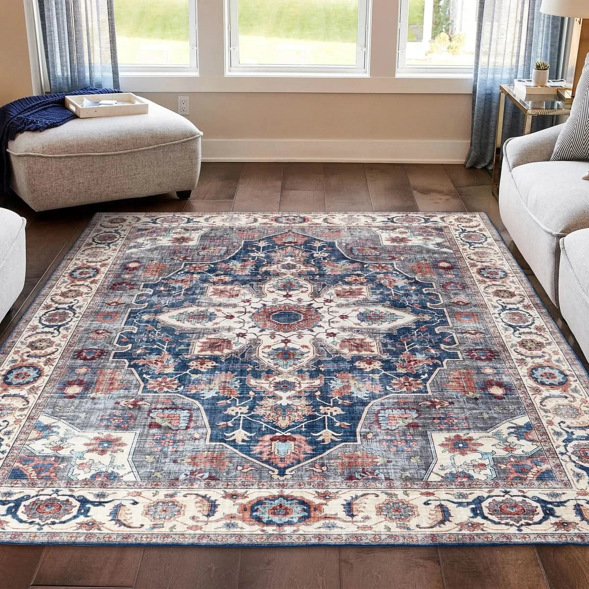 Wyatt & Ash Washable Indoor Area Rug, Aliyeh 9' x 12'