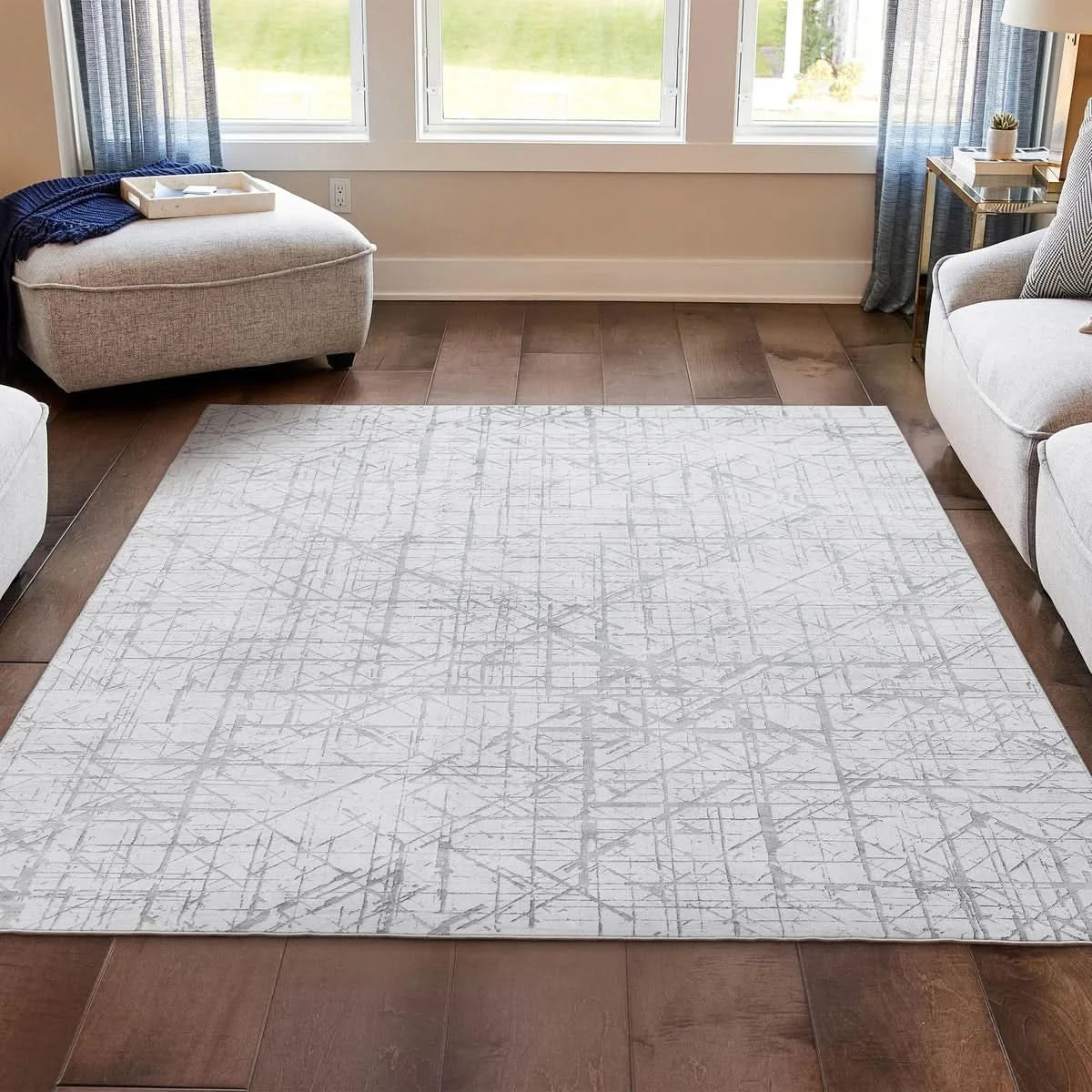 Wyatt & Ash Washable Washable Indoor Area Rug, Aria 7'10" x 10"