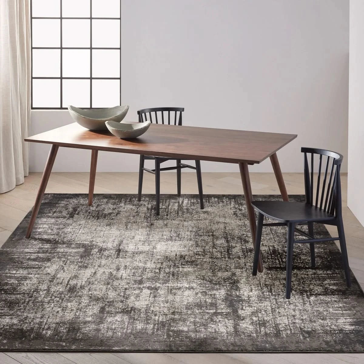 Calvin Klein Luminosity Charcoal Area Rug, 9' x 12'