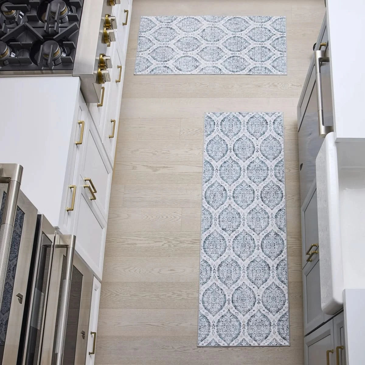 Wyatt & Ash Washable Runner and Accent Rug, Alisha, 2-pack