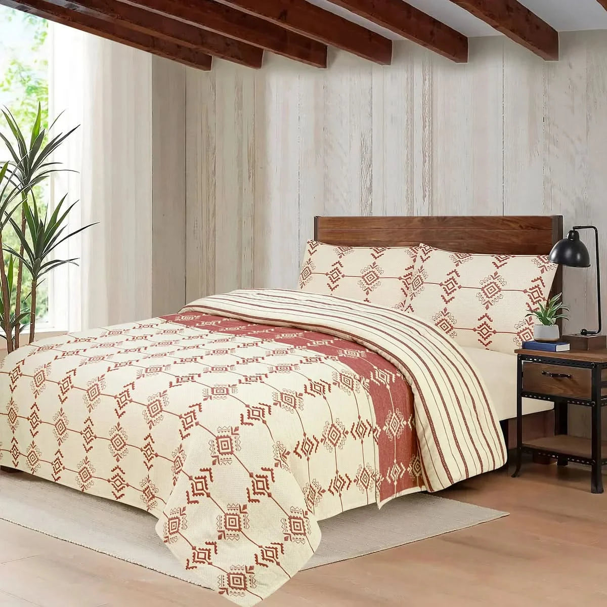 Heritage Threads 4-Piece Coverlet Set with Comforter