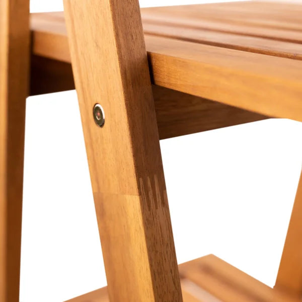 Cascade 3-Layer Outdoor Wood Plant Stand