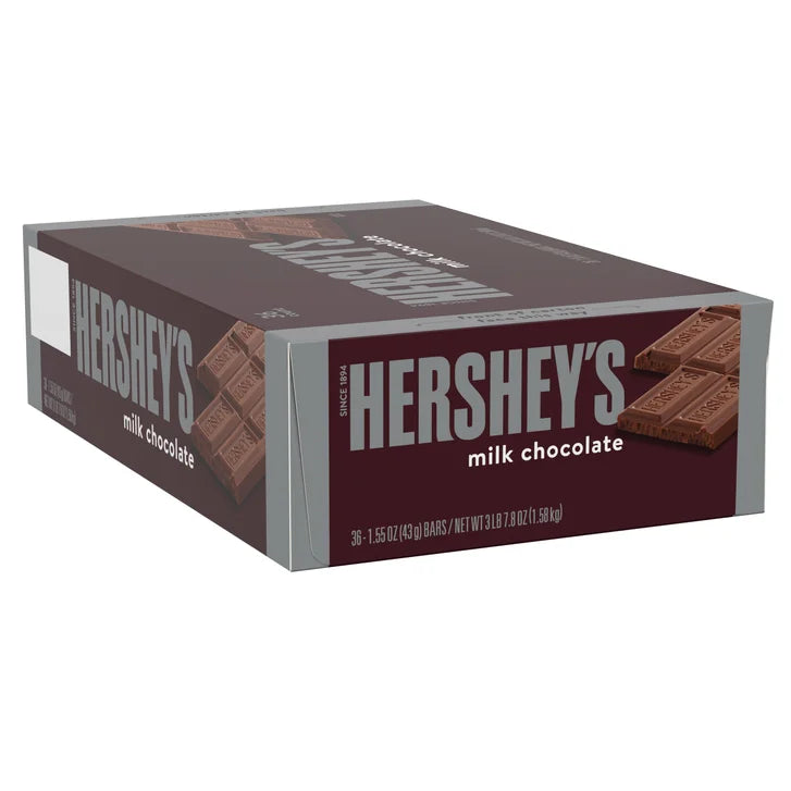Hershey's Milk Chocolate, 1.55 oz, 36-count