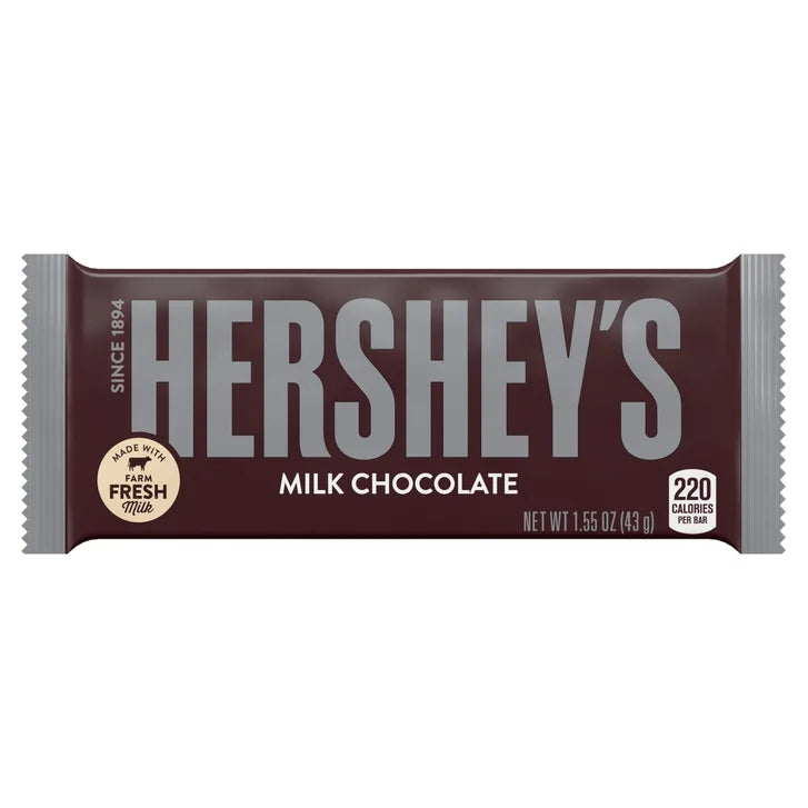 Hershey's Milk Chocolate, 1.55 oz, 36-count