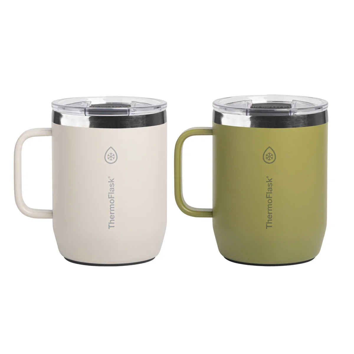 ThermoFlask Drinkware Insulated Coffee Mug with Handle, 12oz