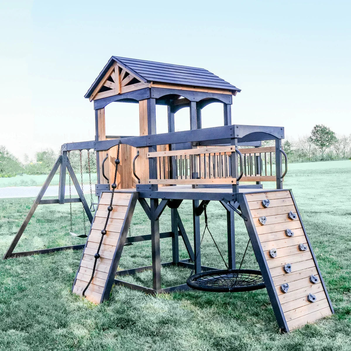 Backyard Discovery Timber Crossing Swing Set