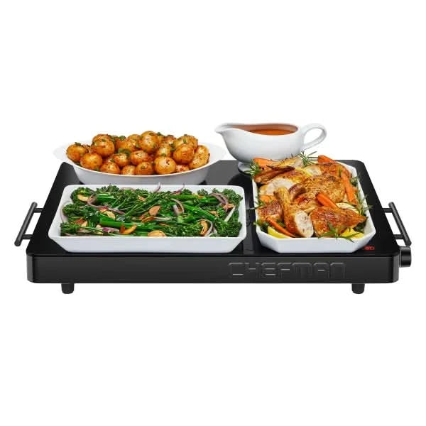 Chefman Electric Warming Tray with Adjustable Temperature Control