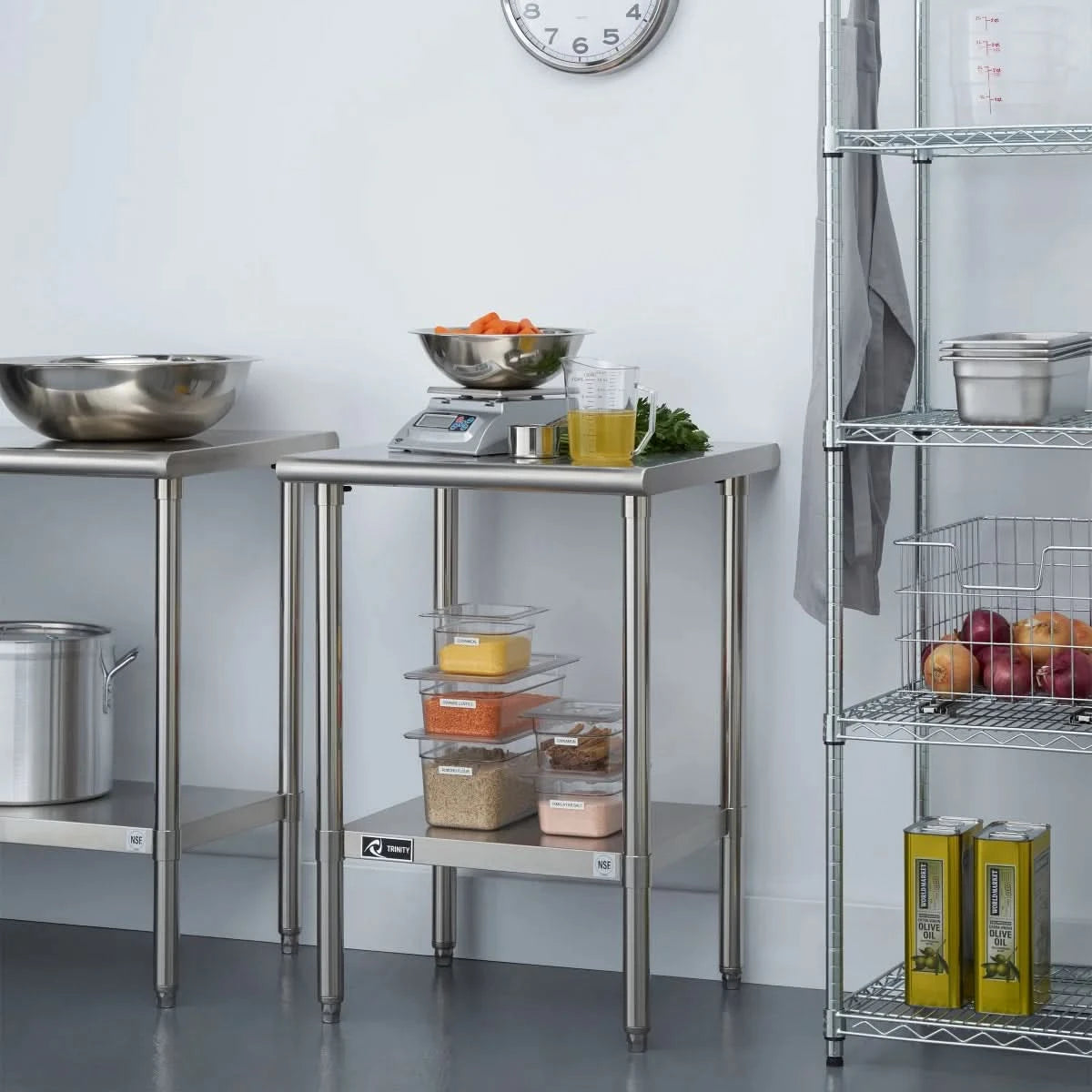 TRINITY EcoStorage Stainless Steel Table