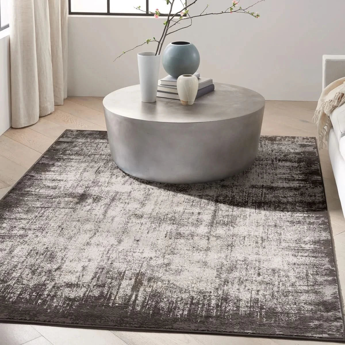 Calvin Klein Luminosity Charcoal Area Rug, 5' 3" x 7' 3"