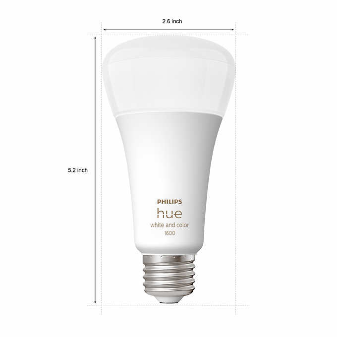 Philips Hue 100W White and Color Ambiance A21 LED Bulbs 2-pack