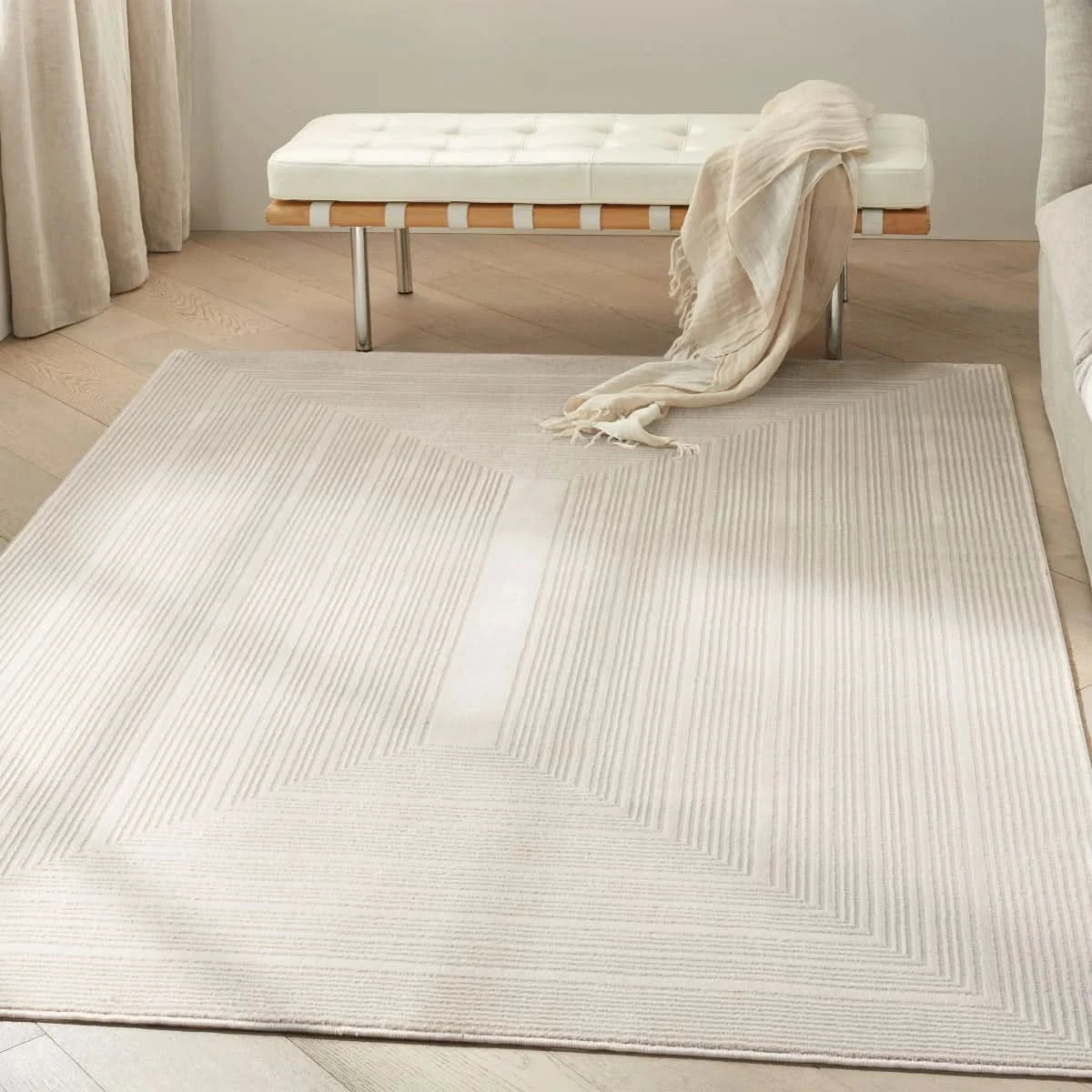 Calvin Klein Luminosity Ivory Area Rug, 5' 3" x 7' 3"