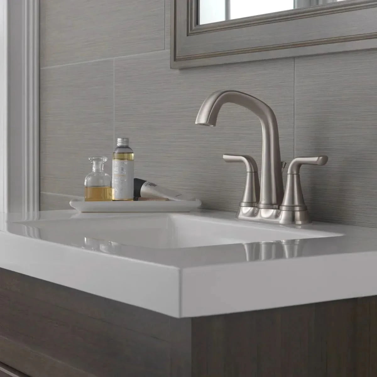Delta Larkin Two Handle Centerset Bathroom Faucet