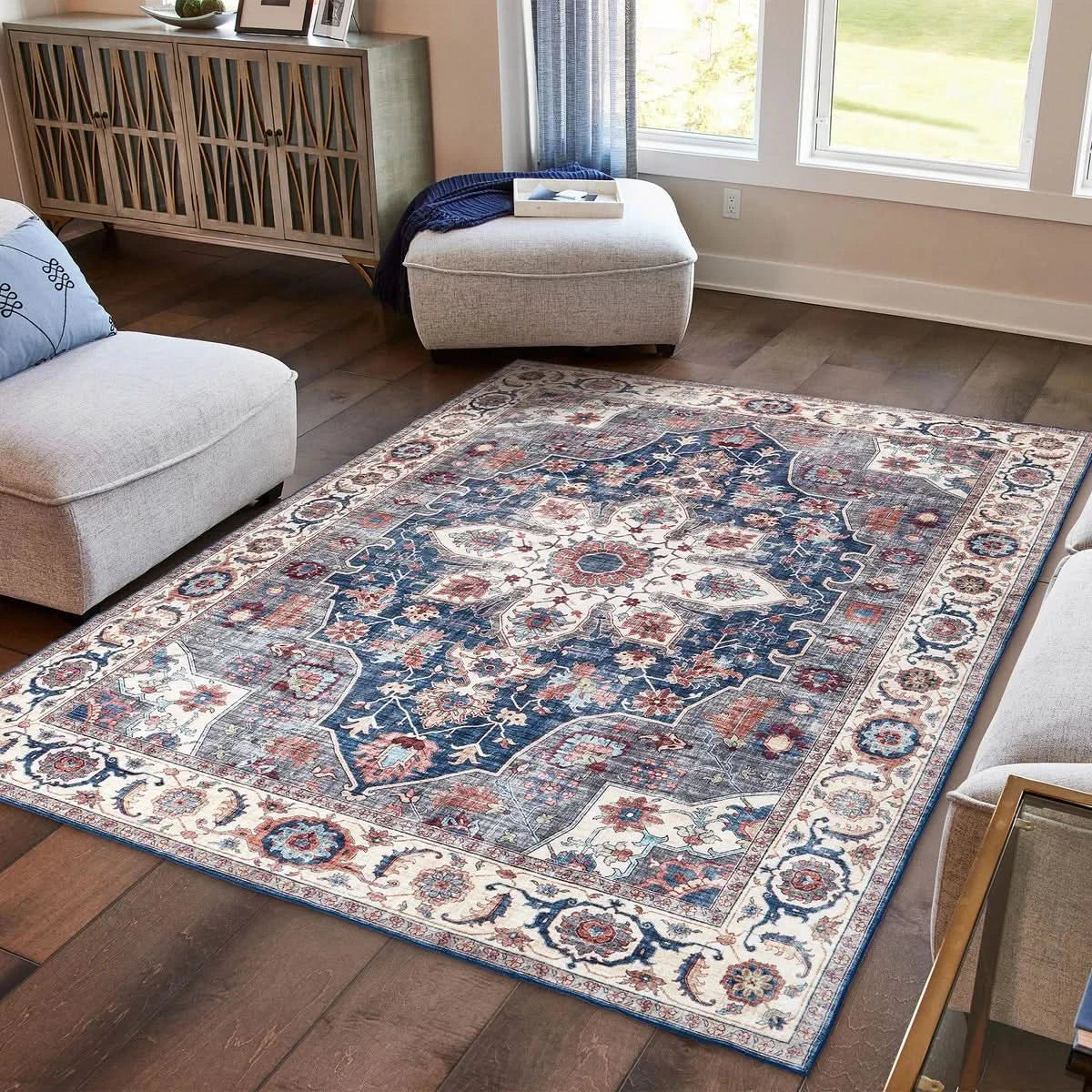 Wyatt & Ash Washable Indoor Area Rug, Aliyeh 9' x 12'