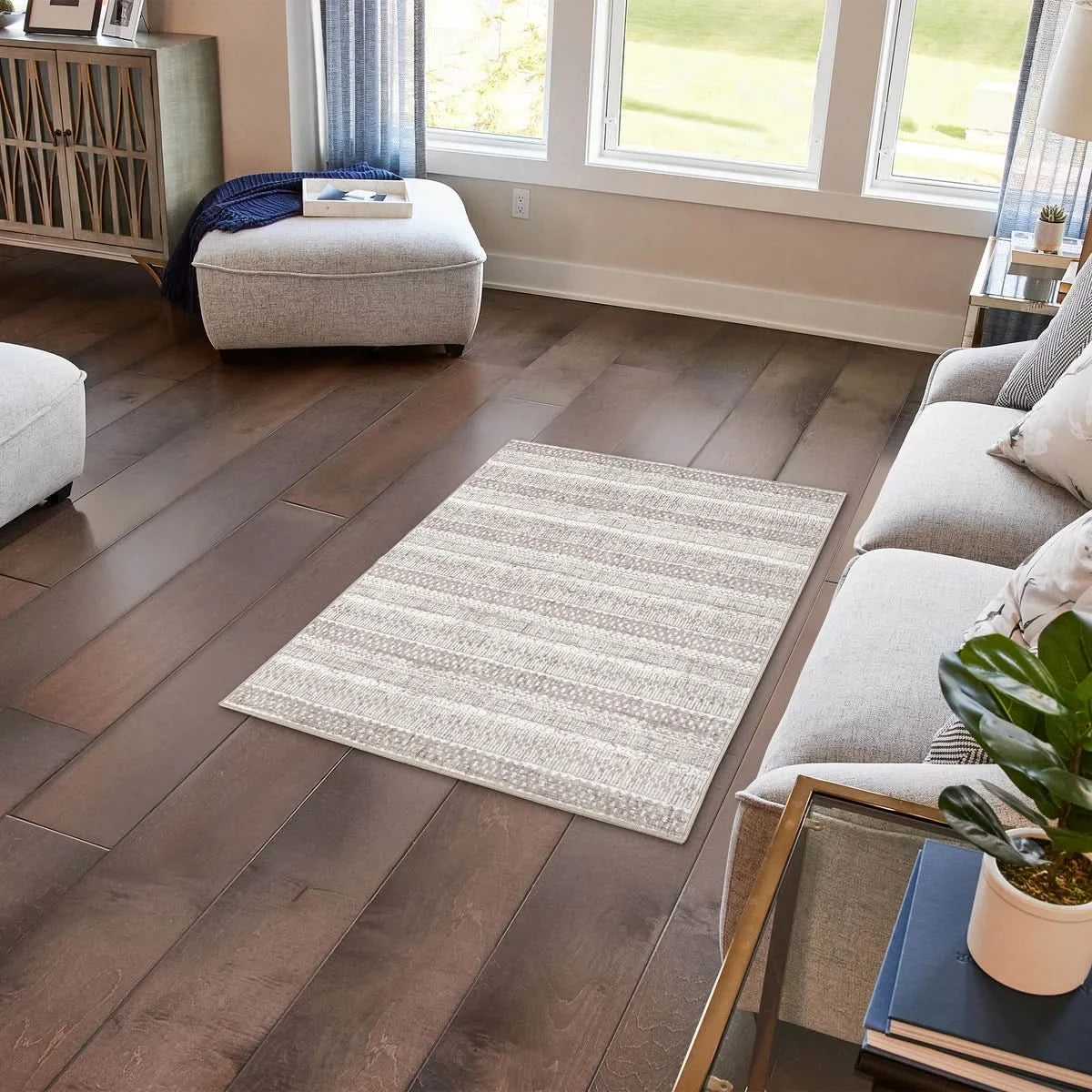 Wyatt & Ash Washable Washable Indoor Area Rug, Oakley 3' x 5'